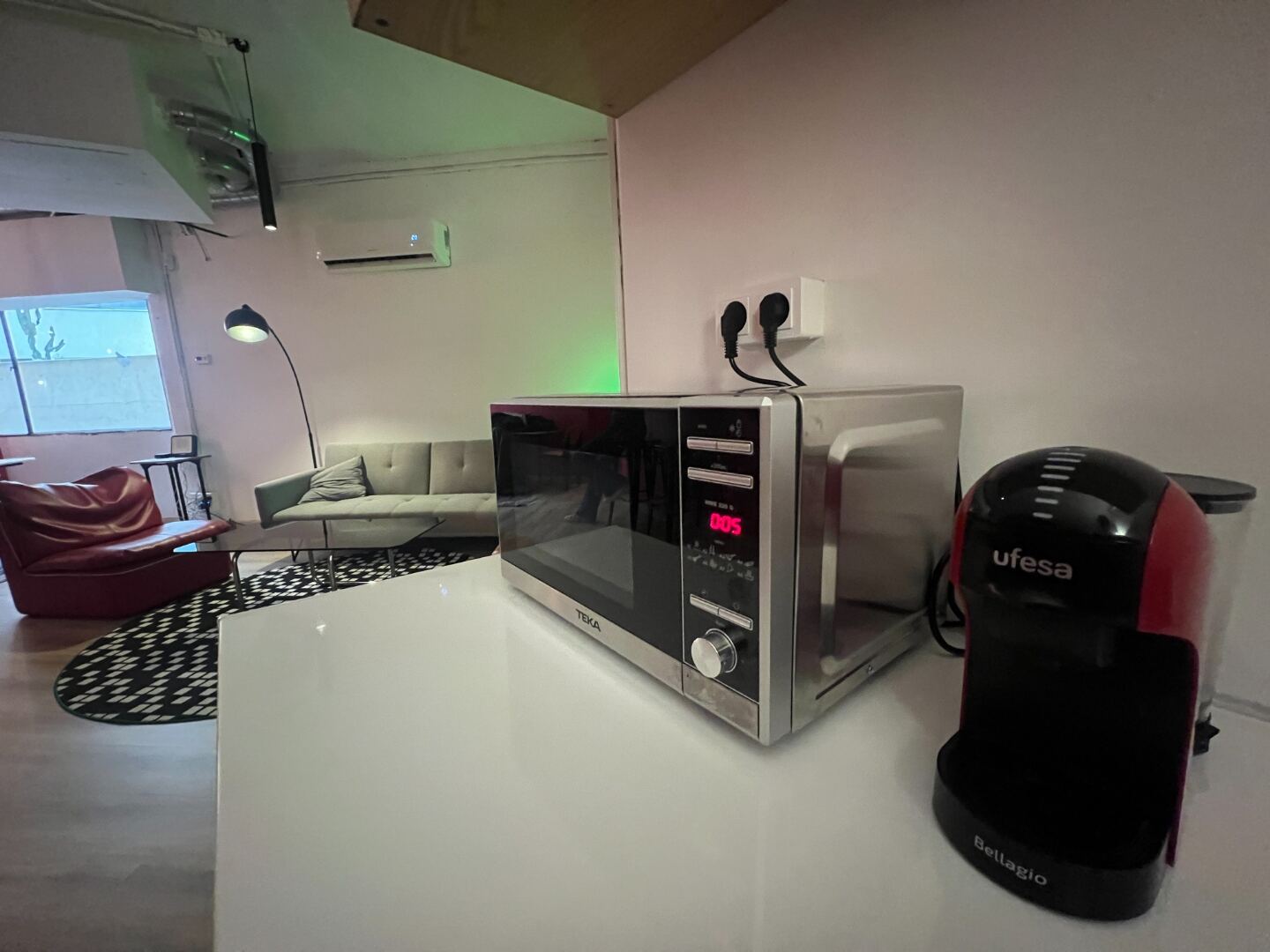 Zona de cocina compartida